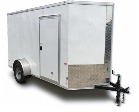 Rock Solid Cargo 6' x 14' Single Axle Enclosed Cargo Trailer – Standard Package – 6.14SA STD
