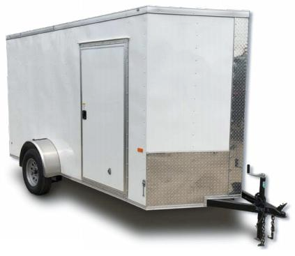 Rock Solid Cargo 7' x 12' Single Axle Enclosed Cargo Trailer – Standard Package – 7.12SA STD