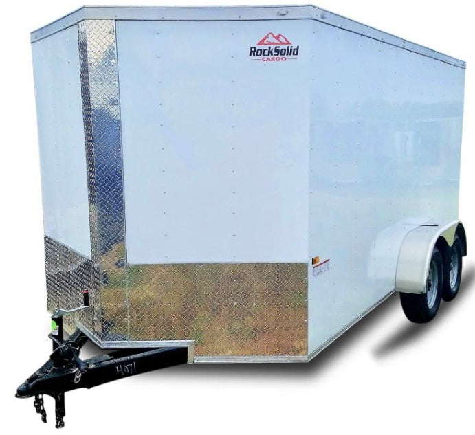 Rock Solid Cargo 7' x 10' Tandem Axle Enclosed Cargo Trailer – Standard Package – 7.10TA STD