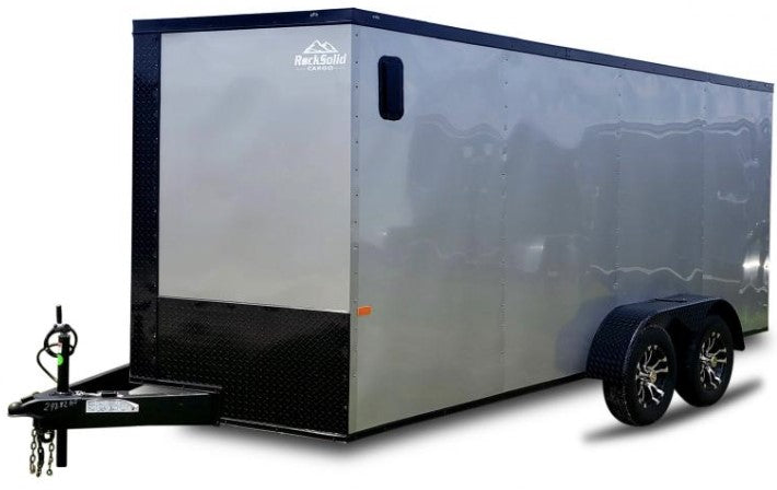 Rock Solid Cargo 7' x 16' Tandem Axle Enclosed Cargo Trailer – Standard Package – 7.16TA STD