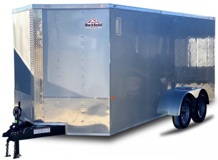 Rock Solid Cargo 7' x 18' Tandem Axle Enclosed Cargo Trailer – Standard Package – 7.18TA STD