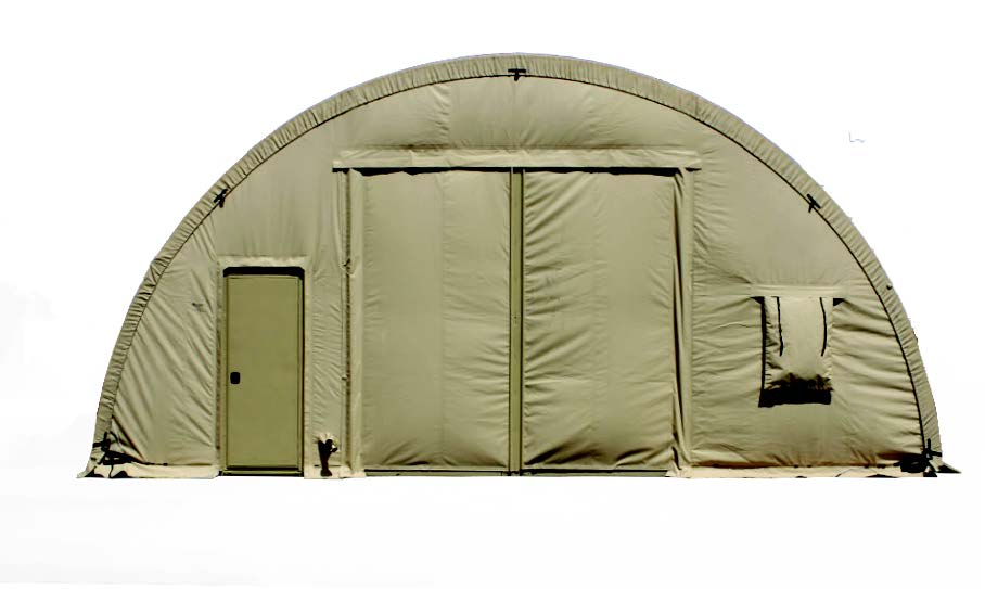 Alaska Structures, Inc. ALASKA 30' WIDE SHELTER END PANEL WITH B – AKS-AA111