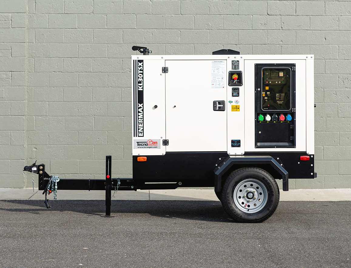 Tecnogen Prime 25kW Generator – Model KL30TSX | 40-Hour Runtime