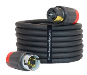 Power Assemblies 50A Twistlock Ca Spiderbox Cable 125' – PWA-CS4O50125MF