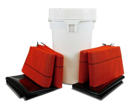 Absorbent Specialty Products DRAIN SLURRY KIT – 10FT HI VIS WATER BAR – QDGGDS-HV