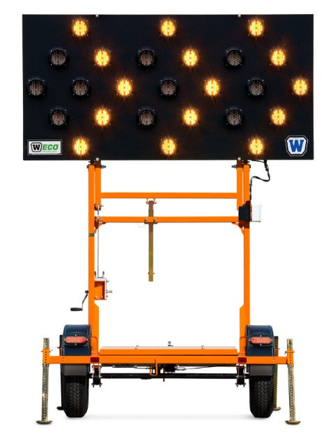 Wanco Inc 15Light Connected Folding Arrow Board – WTSP55LSA