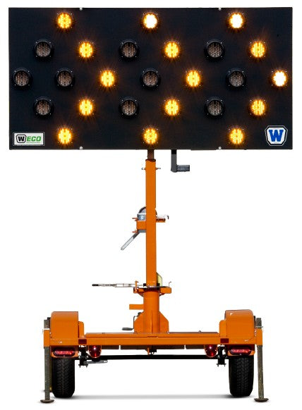 Wanco Inc 25Light Vertical Arrow Board Trailer – WTSVLSAC