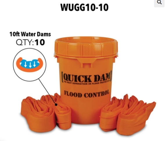 Absorbent Specialty Products 10' WATER DAMS (10) – WUGG10-10