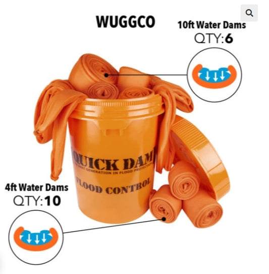 Absorbent Specialty Products 4' WATER DAMS (10) & 10'WATER DAMS (6) – WUGGCO